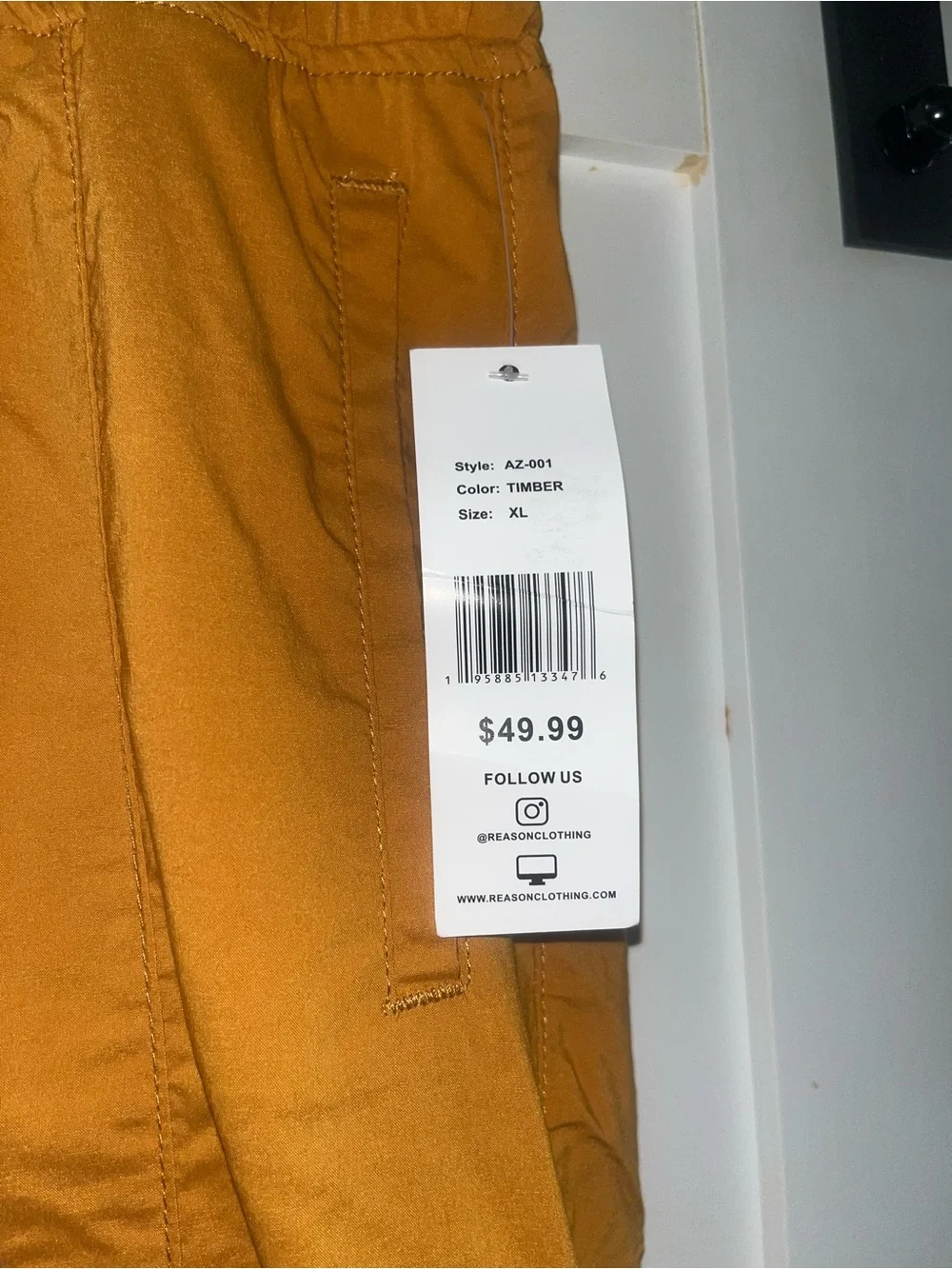 Men’s Timber Color Reasons Cargo Pants Size XL